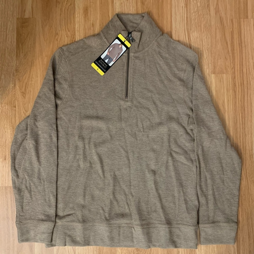 Banana Republic Men's Brown Zip-Up Sweater